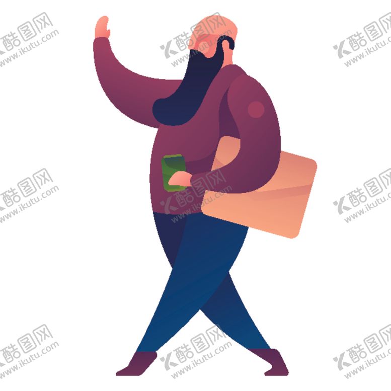 编号：43828809281338557744【酷图网】源文件下载-扁平化职业人物图案