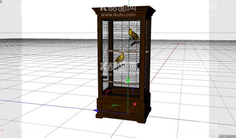 编号：38159312082115449491【酷图网】源文件下载-C4D模型鸟笼