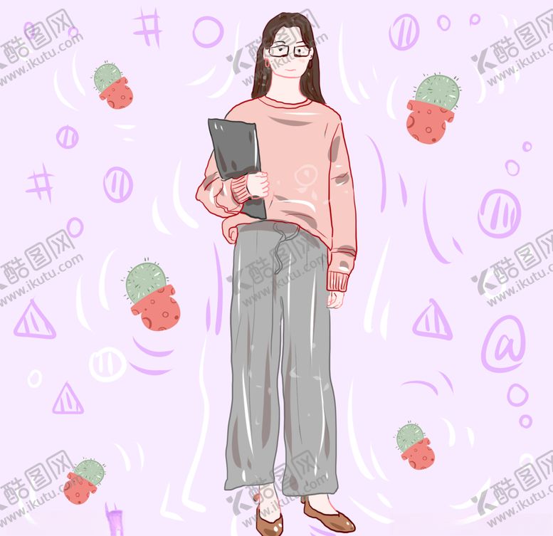 编号：43329110172046382671【酷图网】源文件下载-插画人物