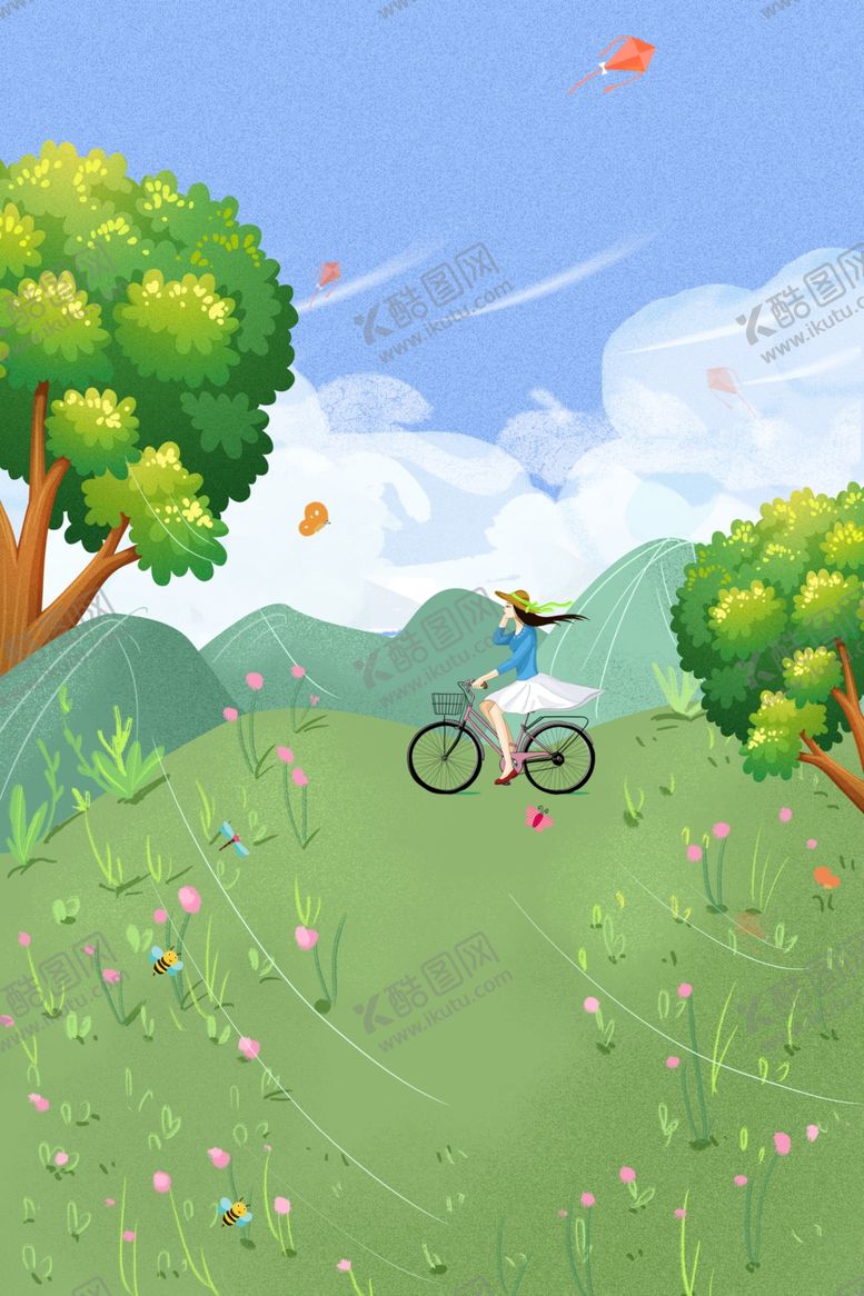 编号：28041610021505413994【酷图网】源文件下载-春季踏青出游海报