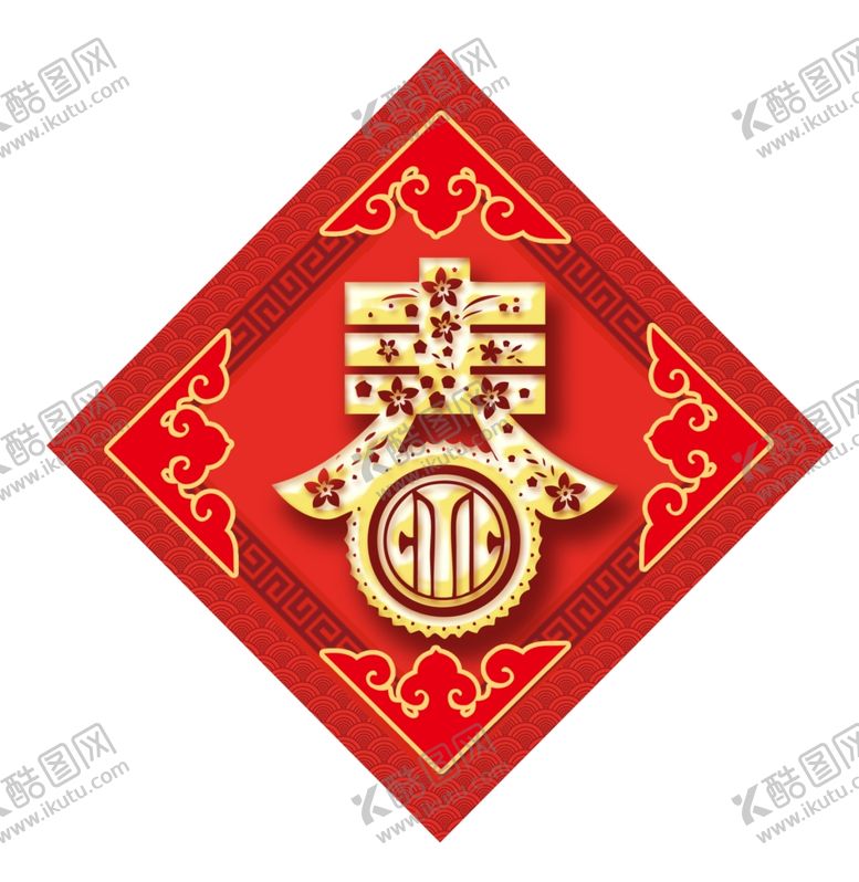 编号：11667909250933053420【酷图网】源文件下载-春字对联春联