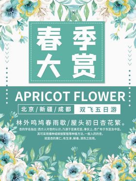 小清新春季大赏宣传海报