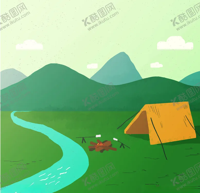 编号：71636305010701222099【酷图网】源文件下载-露营