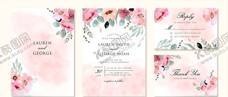 编号：49143509191656193093【酷图网】源文件下载-花卉邀请函