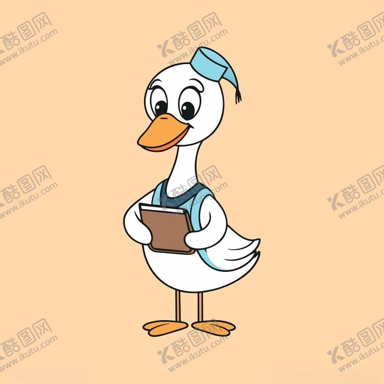 编号：29543801282228335920【酷图网】源文件下载-戴毕业帽的天鹅