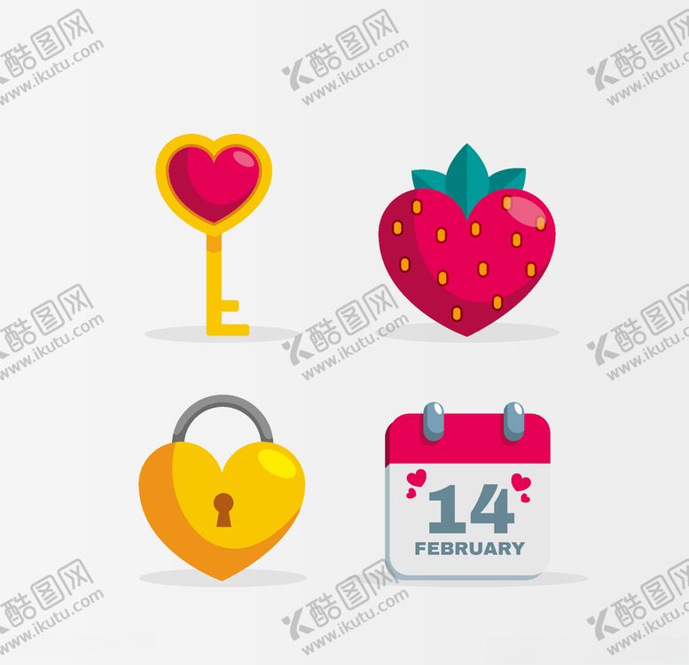 编号：66671005081306481460【酷图网】源文件下载-浪漫情人节元素