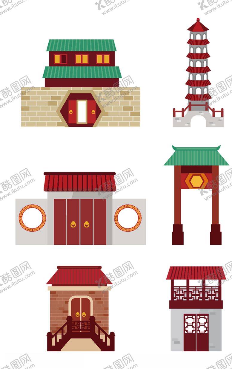 编号：48019205132337475633【酷图网】源文件下载-中式亭子复古建筑