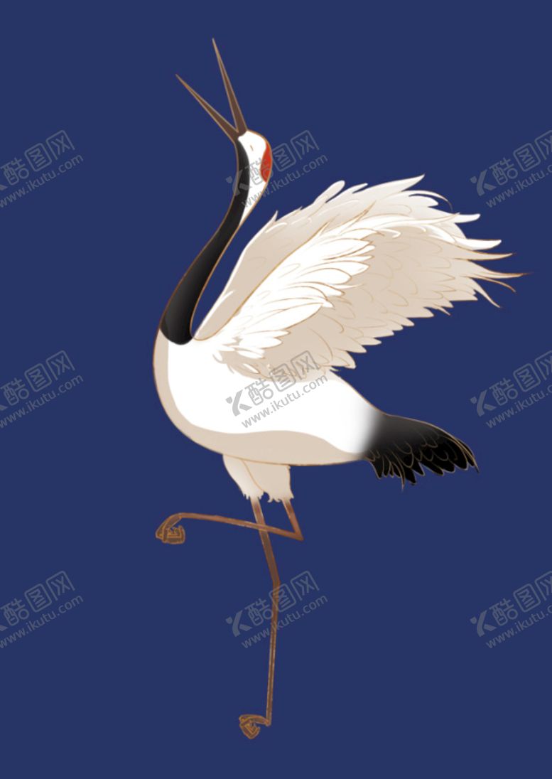 编号：80569309181454186235【酷图网】源文件下载-丹顶鹤仙鹤