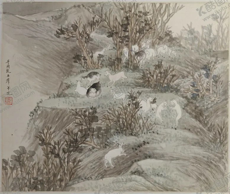 编号：63201806260722492844【酷图网】源文件下载-任熊植物山水风景画
