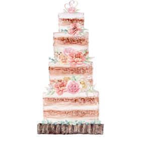 手绘蛋糕凉品美食儿童生日小生日贺卡