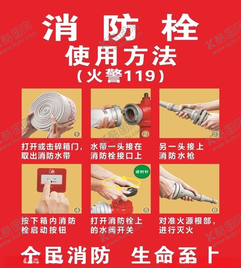 编号：50114505100314308990【酷图网】源文件下载-消防栓使用方法