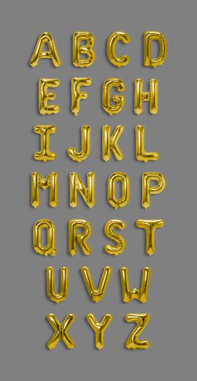 气球字