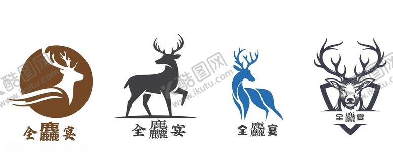 编号：58390002060328054007【酷图网】源文件下载-全鹿宴设计LOGO