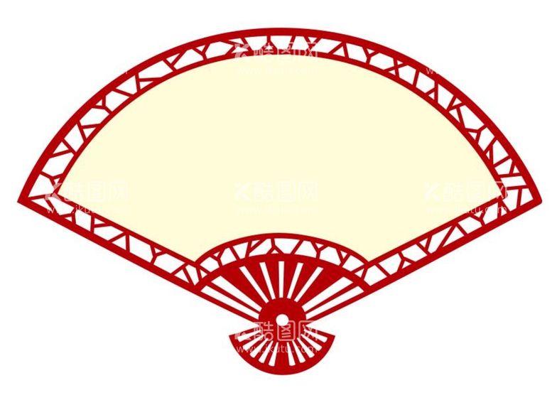 编号：90345611141802536778【酷图网】源文件下载-矢量雕刻扇子
