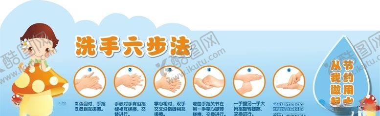 编号：46278510221012361222【酷图网】源文件下载-六步洗手法