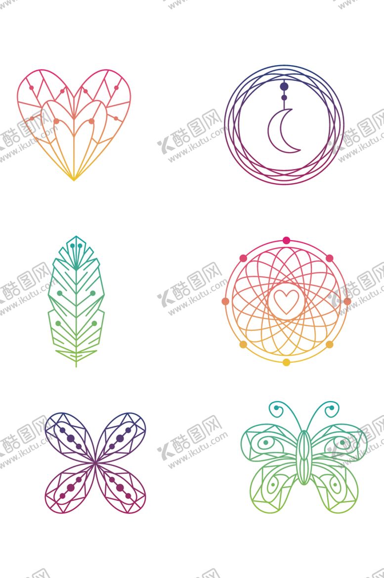 编号：95186209161032441350【酷图网】源文件下载-手绘蝴蝶花纹