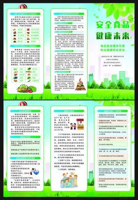 食品安全三折页