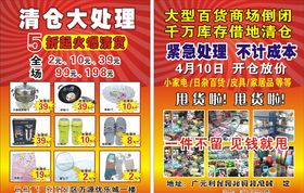饭店美食店开业宣传单DM促销