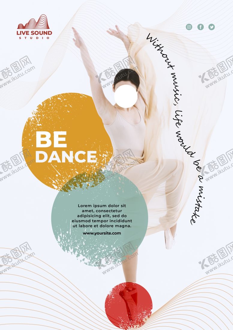 编号：71528609230337417666【酷图网】源文件下载-舞蹈海报