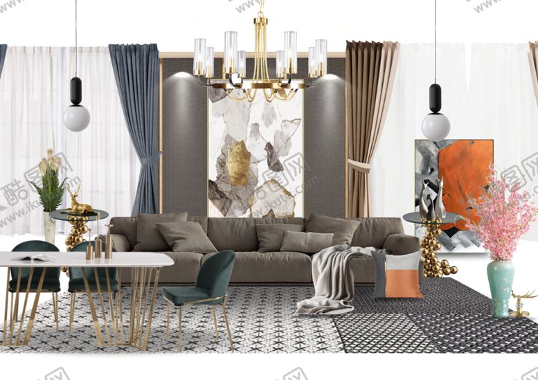 编号：42636209271823539964【酷图网】源文件下载-室内软装搭配