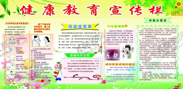 编号：84926609250339493991【酷图网】源文件下载-健康宣传栏