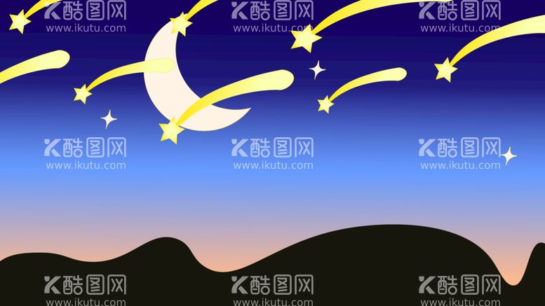 编号：97054210220413075671【酷图网】源文件下载-星空流星