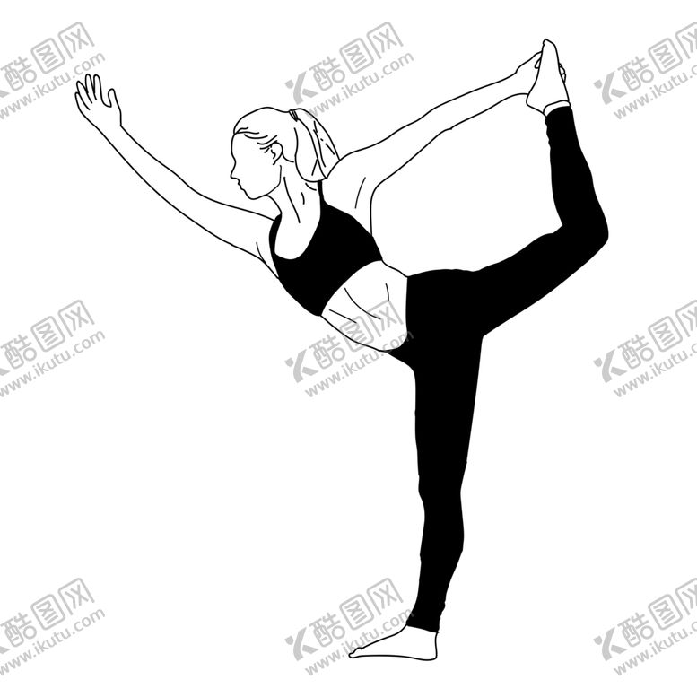 编号：19559710250411145121【酷图网】源文件下载-瑜咖剪影