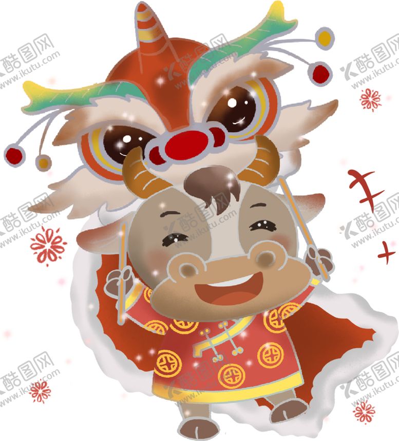 编号：34252505022108216443【酷图网】源文件下载-卡通牛年