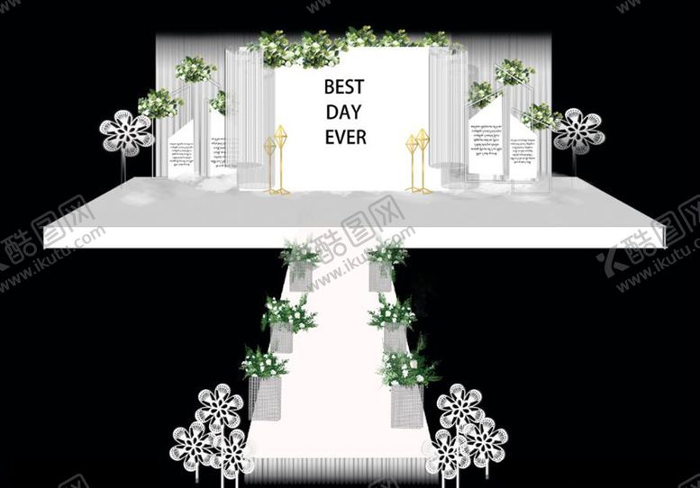 编号：86735910062327391925【酷图网】源文件下载-小清新婚礼