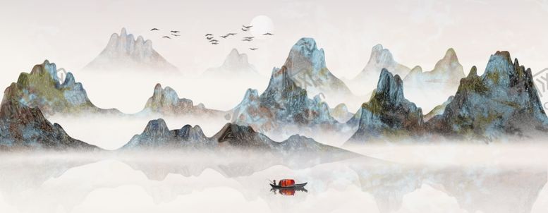 编号：21192902122258525114【酷图网】源文件下载-水墨山水画