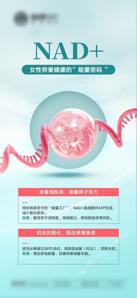 女性卵巢健康海报