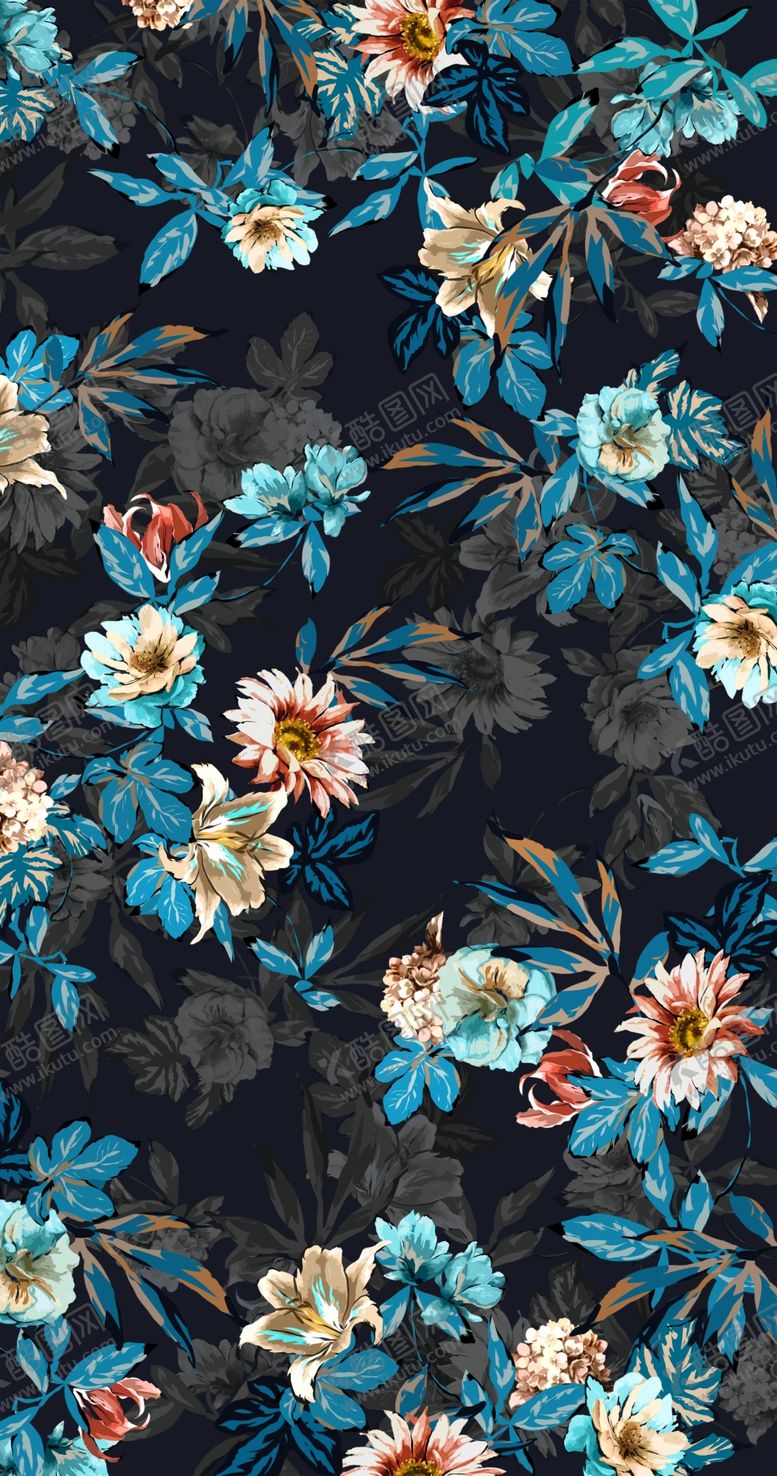 编号：33062609290731558972【酷图网】源文件下载-蓝色鲜花