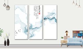 装饰画山水禅意餐厅书房卧室
