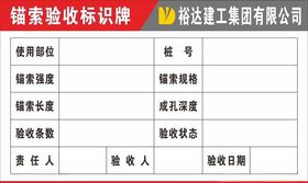 验收标识牌