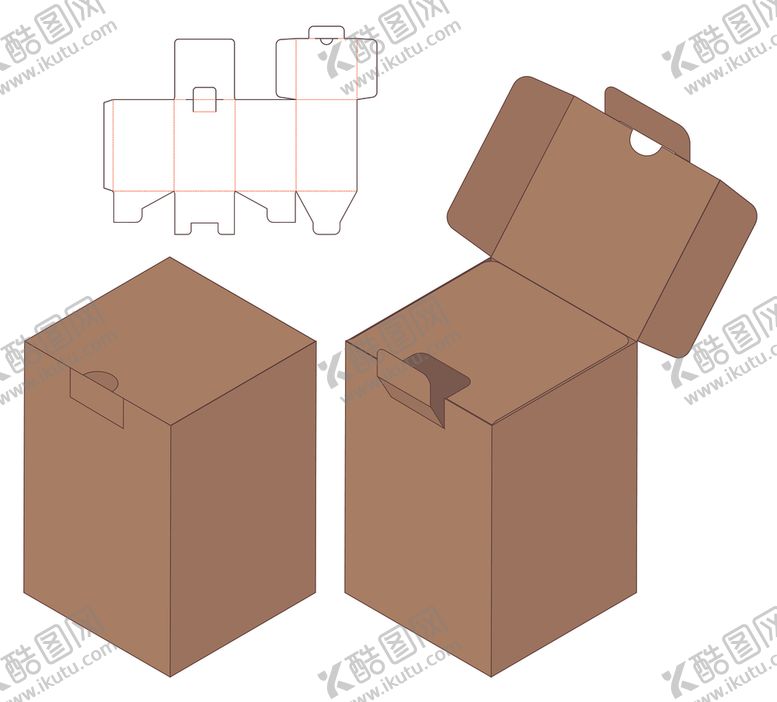 编号：70062210210519392855【酷图网】源文件下载-纸质包装盒刀模设计图