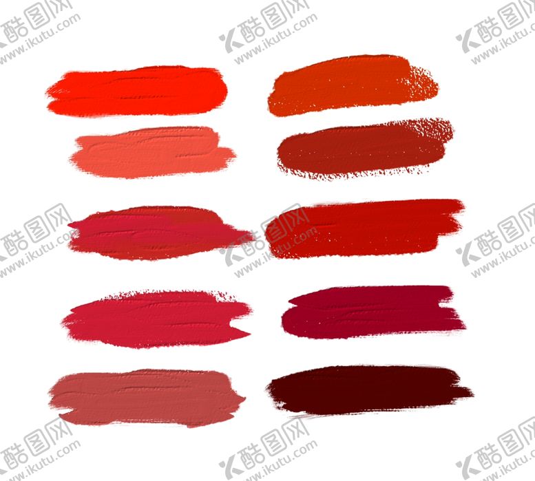 编号：23914509222310473157【酷图网】源文件下载-红色系油画颜料分层色块