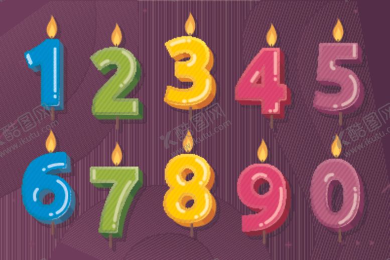 编号：66811810031623593229【酷图网】源文件下载-生日数字