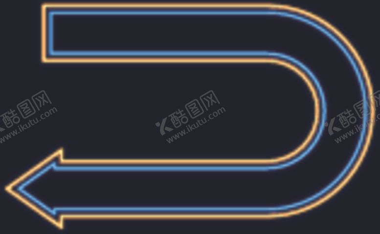 编号：57190906250705279880【酷图网】源文件下载-霓虹灯箭头