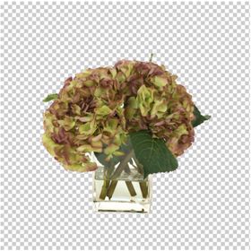 摆件桌花透明底花艺绿植