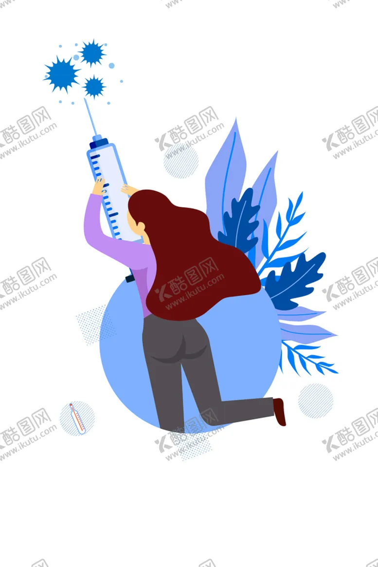 编号：52378609221050393087【酷图网】源文件下载-打针女护士健康插图
