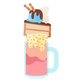 多彩甜点杯