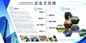 企业文化墙标语风采背景展板