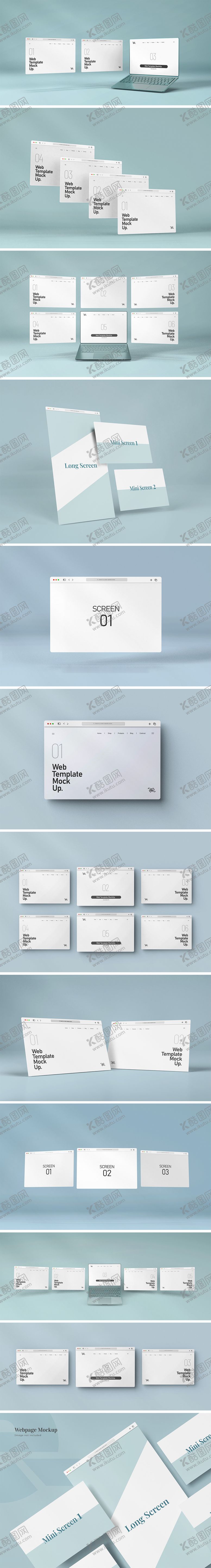 编号：33414711061324438050【酷图网】源文件下载-电脑网页UI样机