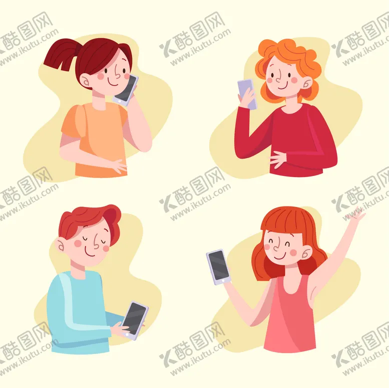 编号：71492010031215225187【酷图网】源文件下载-使用电子产品