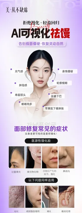 医美轻薄幼态脸案例海报