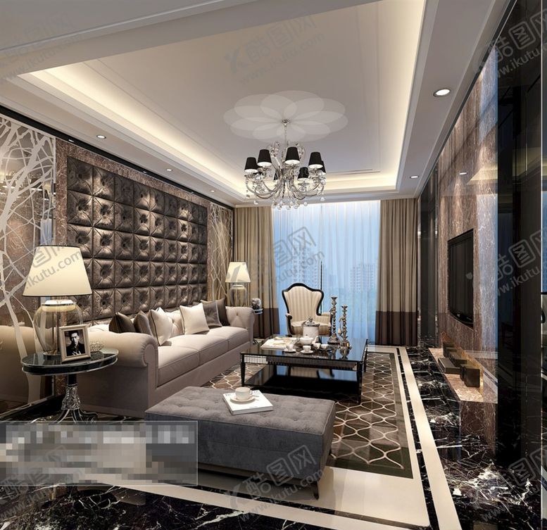 编号：62434309151916533154【酷图网】源文件下载-客厅效果图