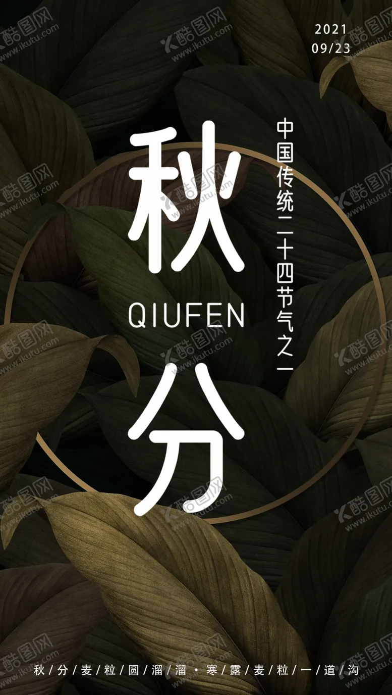 编号：34672810030805506542【酷图网】源文件下载-秋分海报