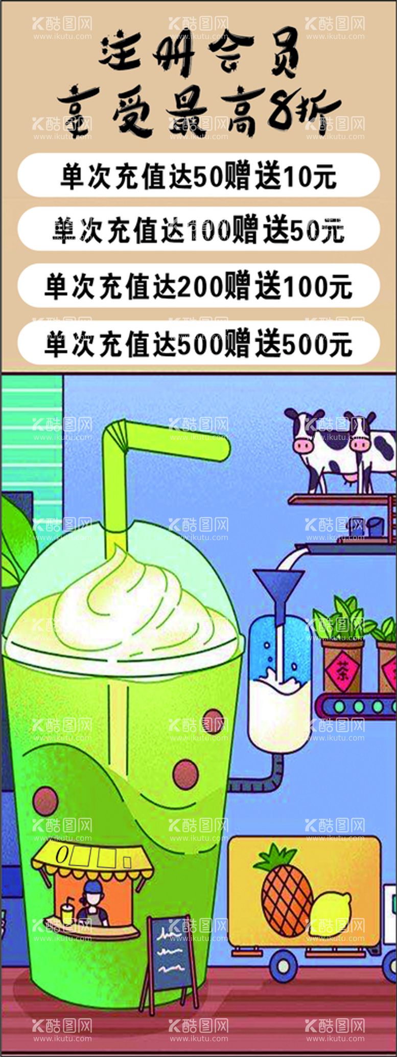 编号：96407011271021103495【酷图网】源文件下载-奶茶展架