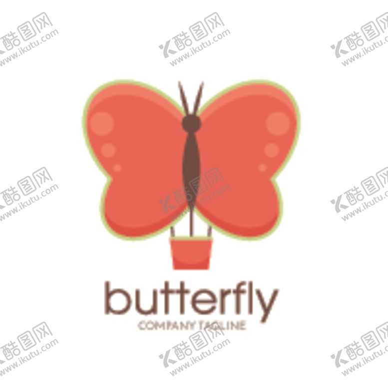 编号：18874307051943499736【酷图网】源文件下载-蝴蝶logo