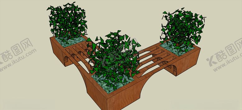 编号：21831110120603205605【酷图网】源文件下载-花盆盆景创意坐凳